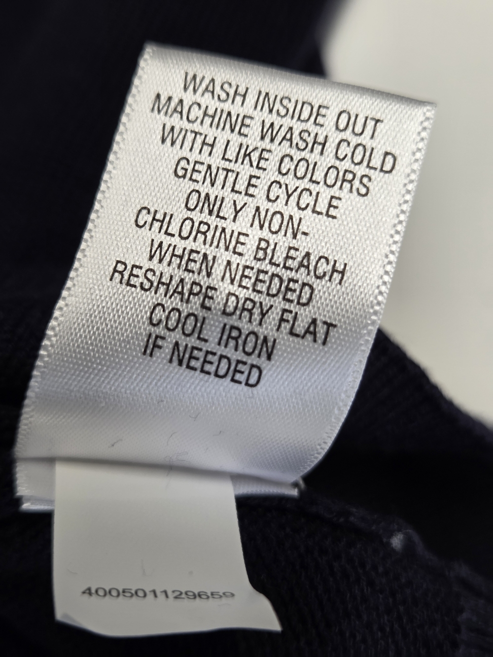 croft & barrow navy button-front crew cardigan - Picture 9 of 11